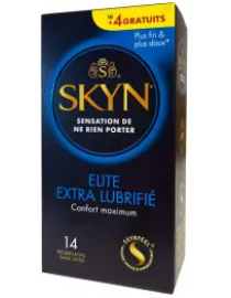 Prezervatīvi SKYN Elite Extra lube 14 gab. kastīte